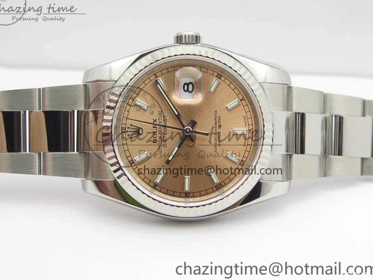 1217 DateJust 36mm SS 116234 ARF 1:1 Best Edition Pink Dial Stick Markers On 904L SS Oyster Bracelet SA MultiPurpose 3568